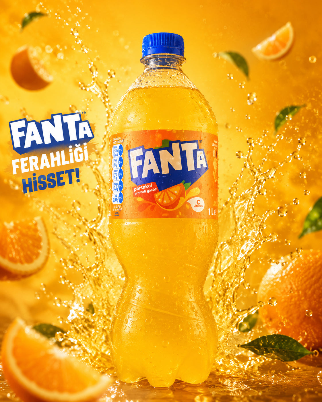 Fanta Portakal 1Litre