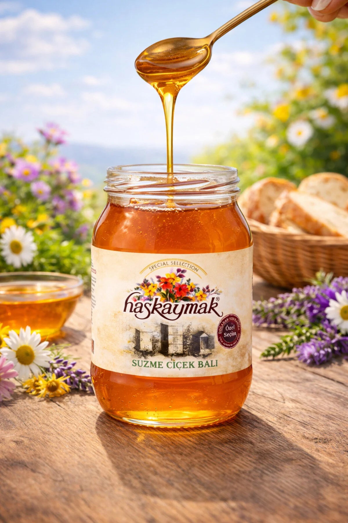 Haskaymak Süzme Çiçek Balı 460g