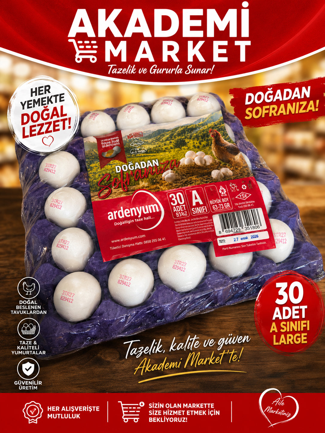 Ardenyum 30 lu Yumurta