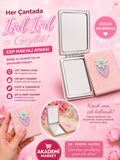 Cep Makyaj Aynası Pembe