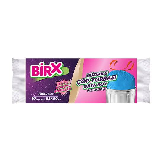 Birx Çöp Torbası Büzgülü Orta Boy