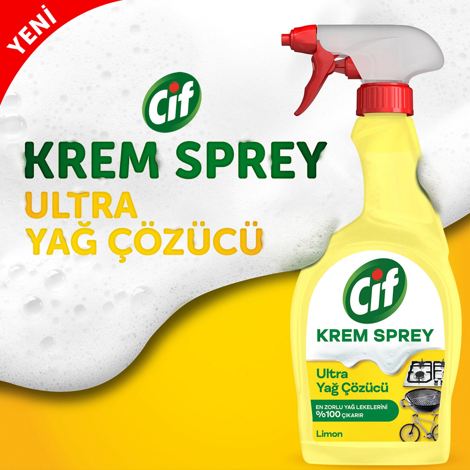 Cif Krem Sprey Limon