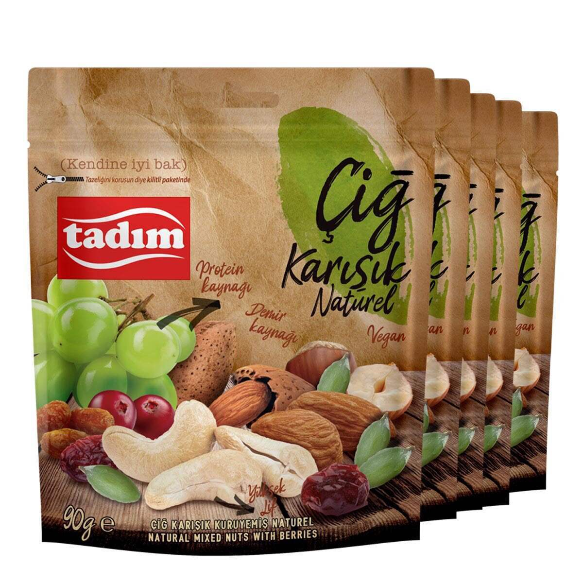 Tadım Çiğ Karışık Natural 90g