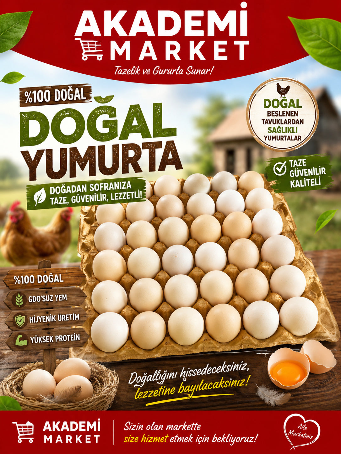30 Lu Doğal Yumurta