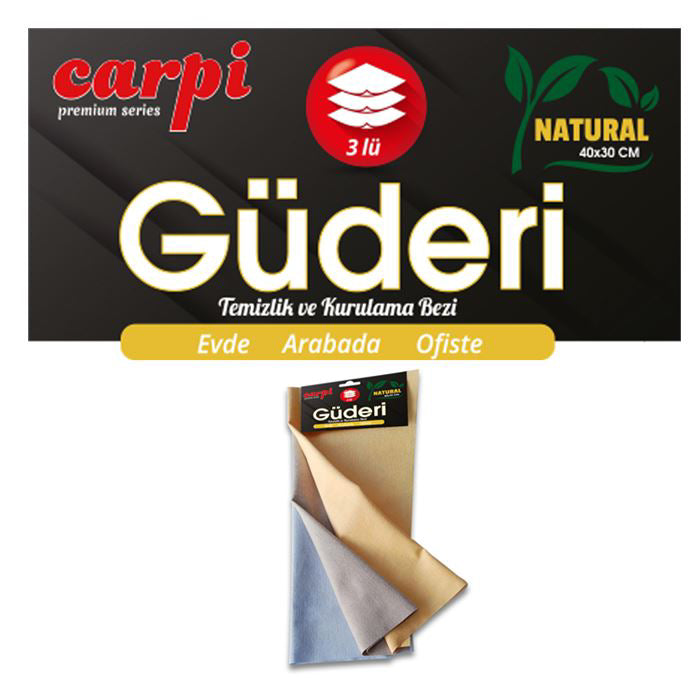 Güderi 3 lü Temizlik Ve Kurulama Bezi