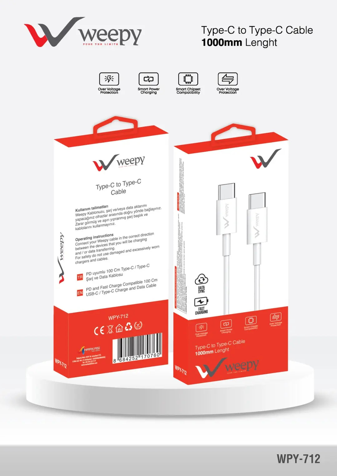 Weepy Type-c to Type-c Cable
