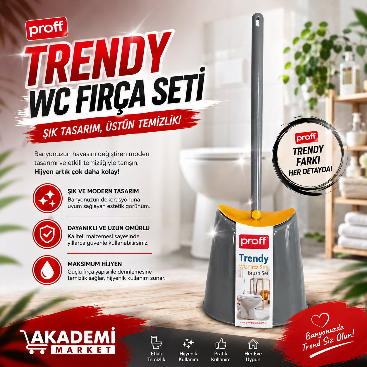 Proff wc Fırça Seti