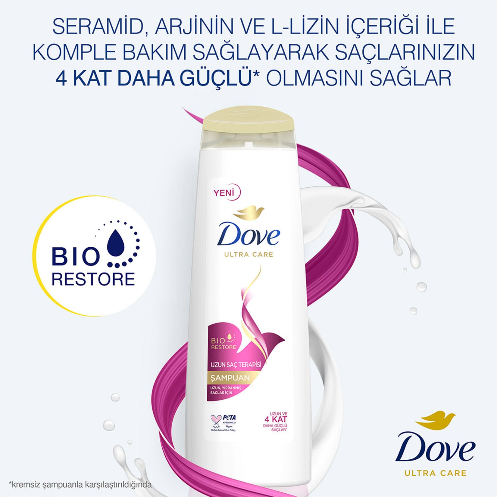 Dove uzun saç terapisi