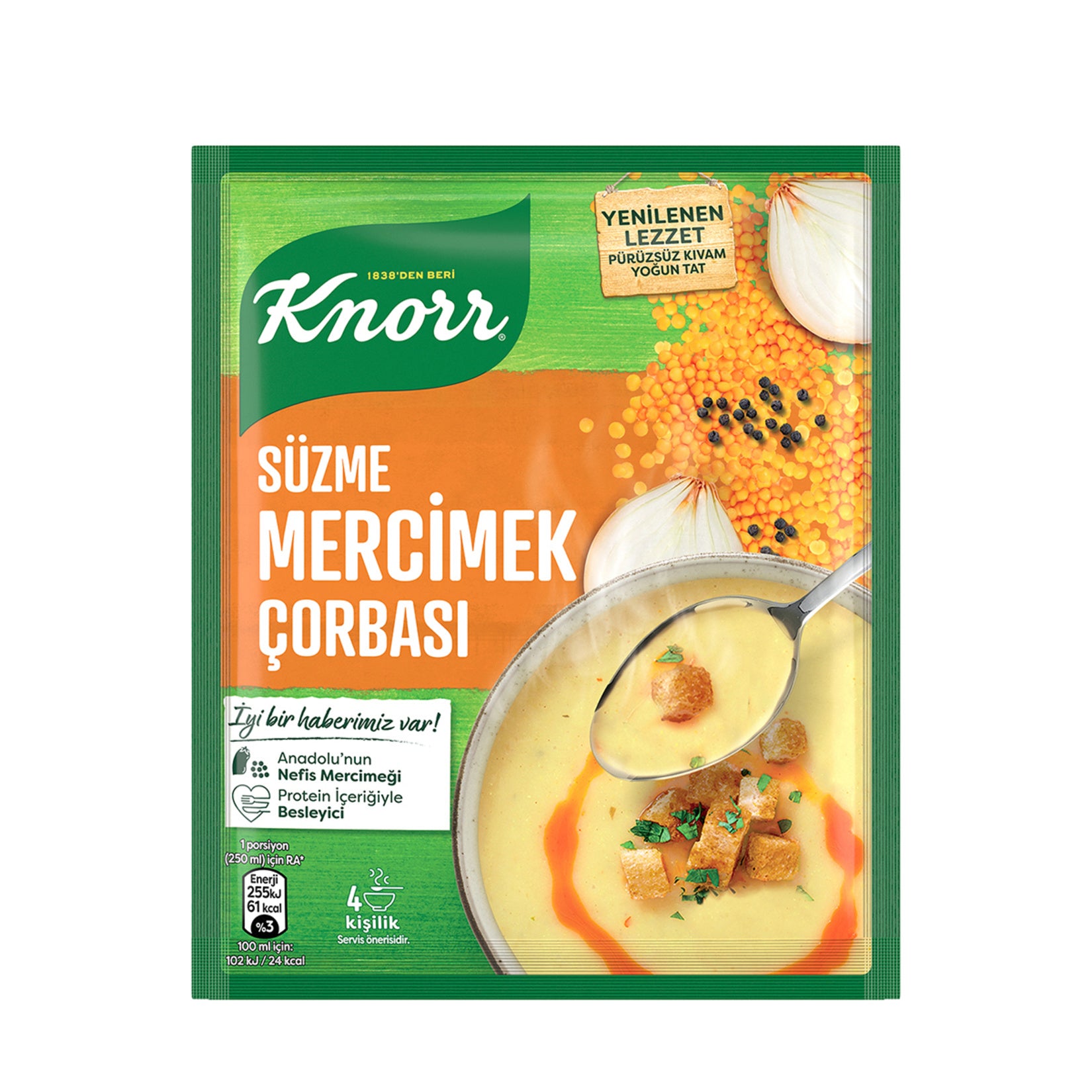 Knorr Süzme Mercimek Çorbası