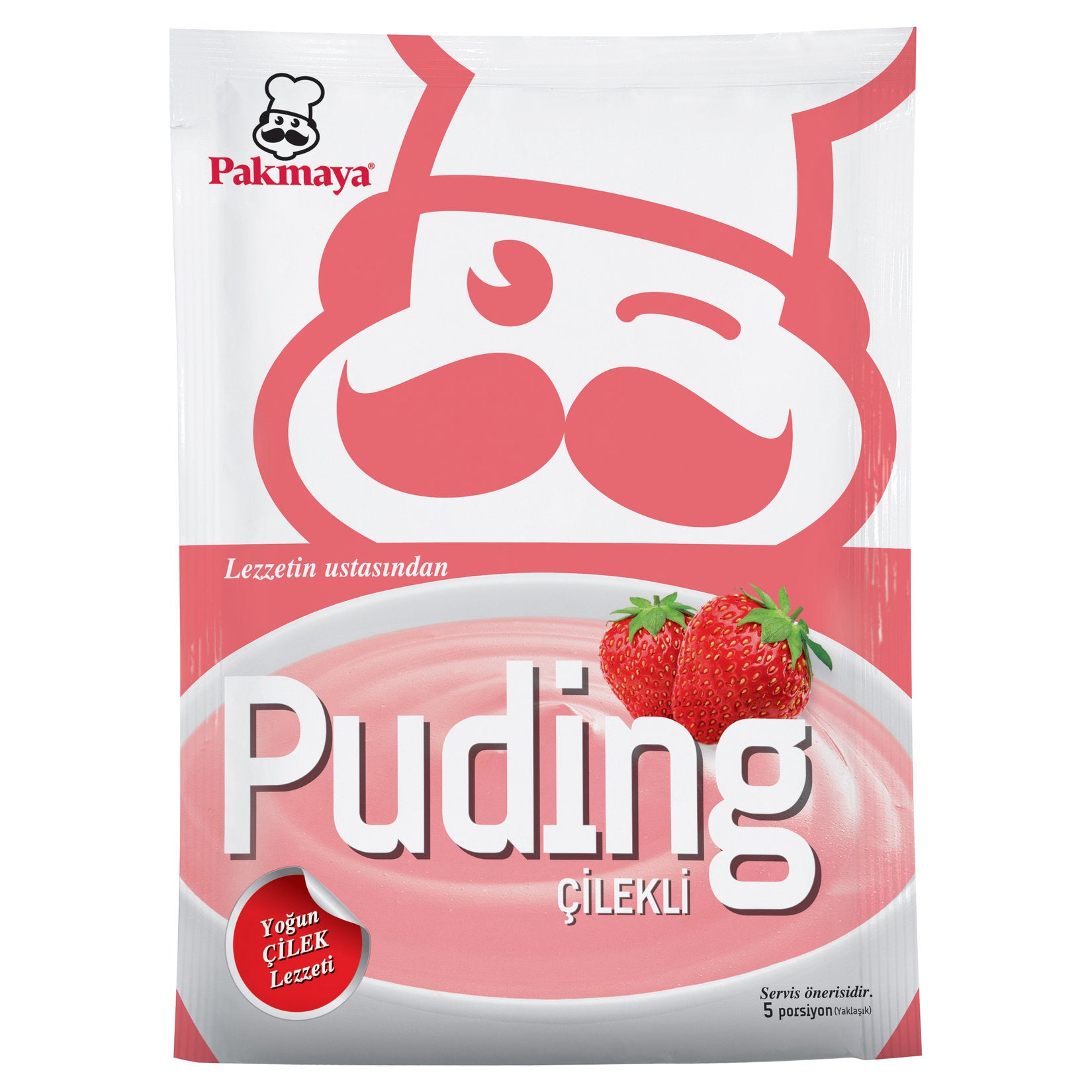 Pakmaya Puding Çilekli