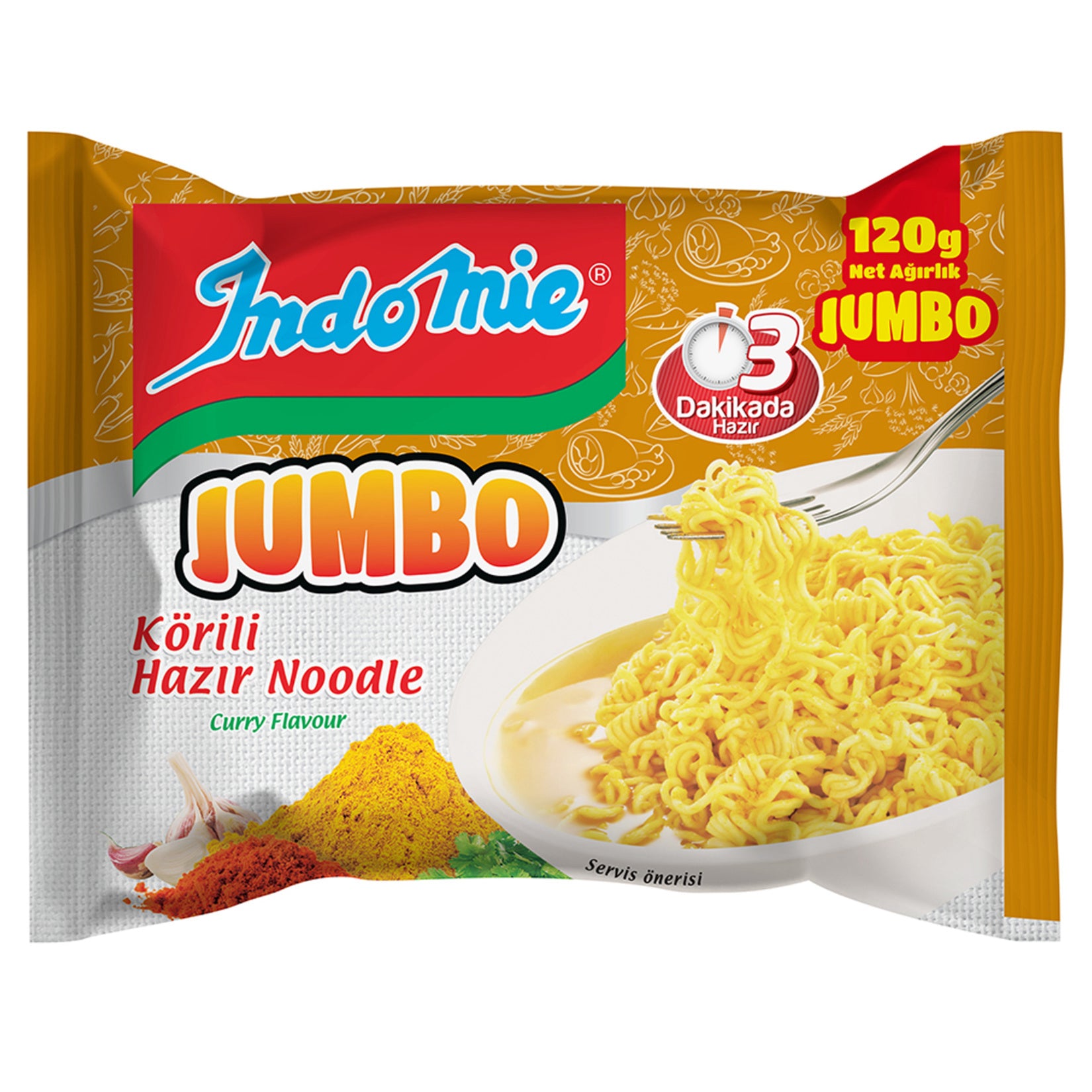 İndomie Körili Jumbo Hazır Noodle 120g
