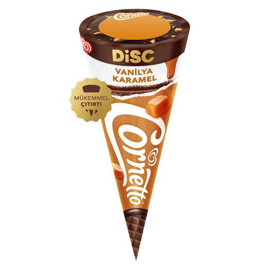 Cornetto Disk Vanilya Karamel