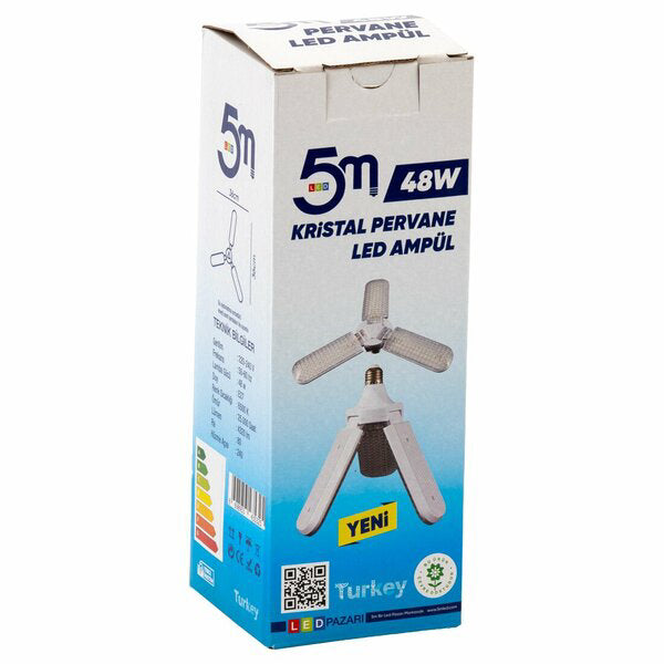 5m Kristal Pervane Led Ampul