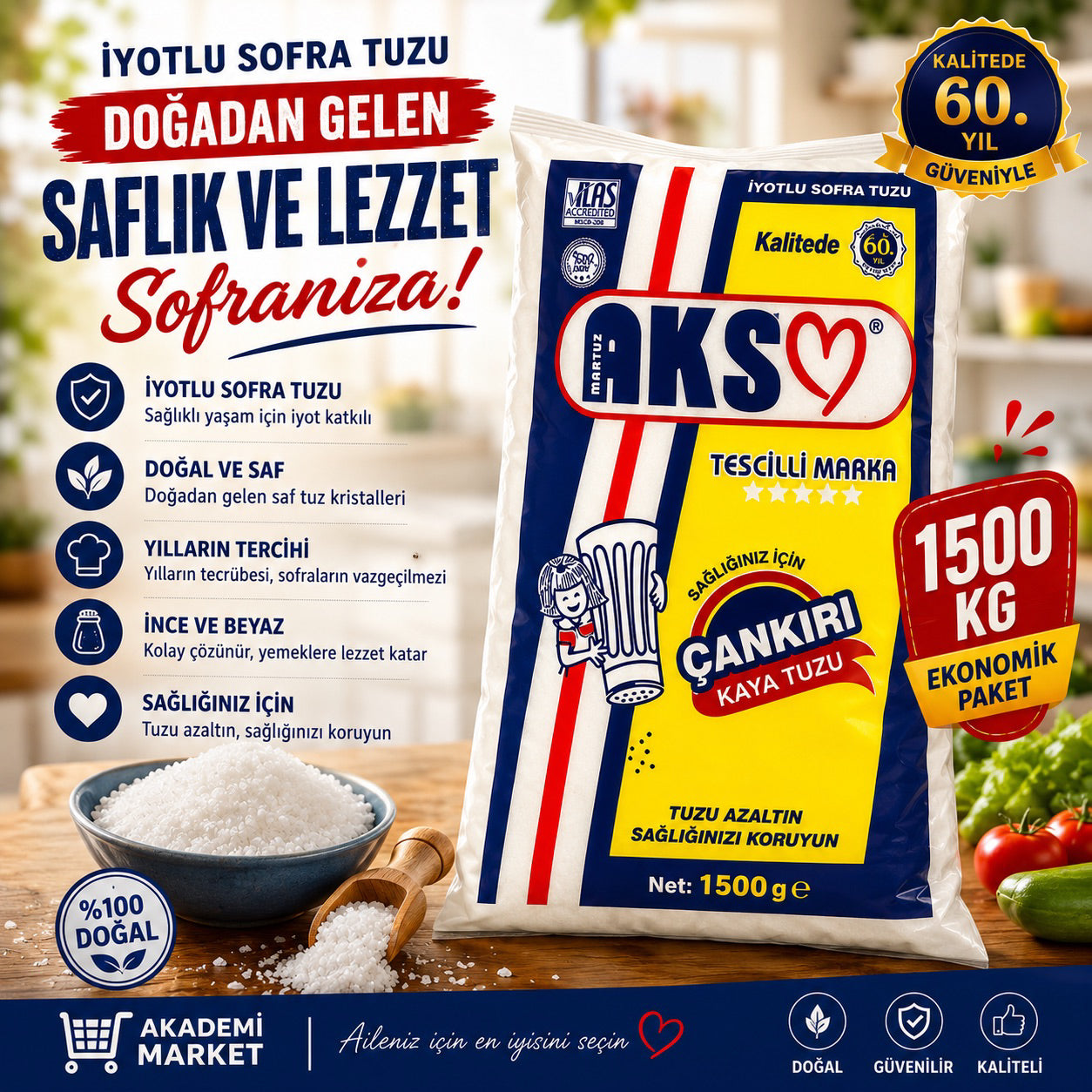Aksu Tuz 1.5kg