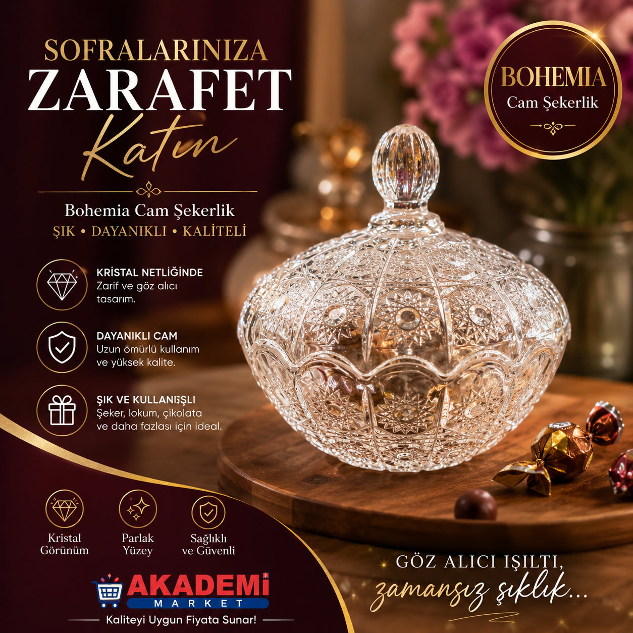 Bohemia Cam Şekerlik