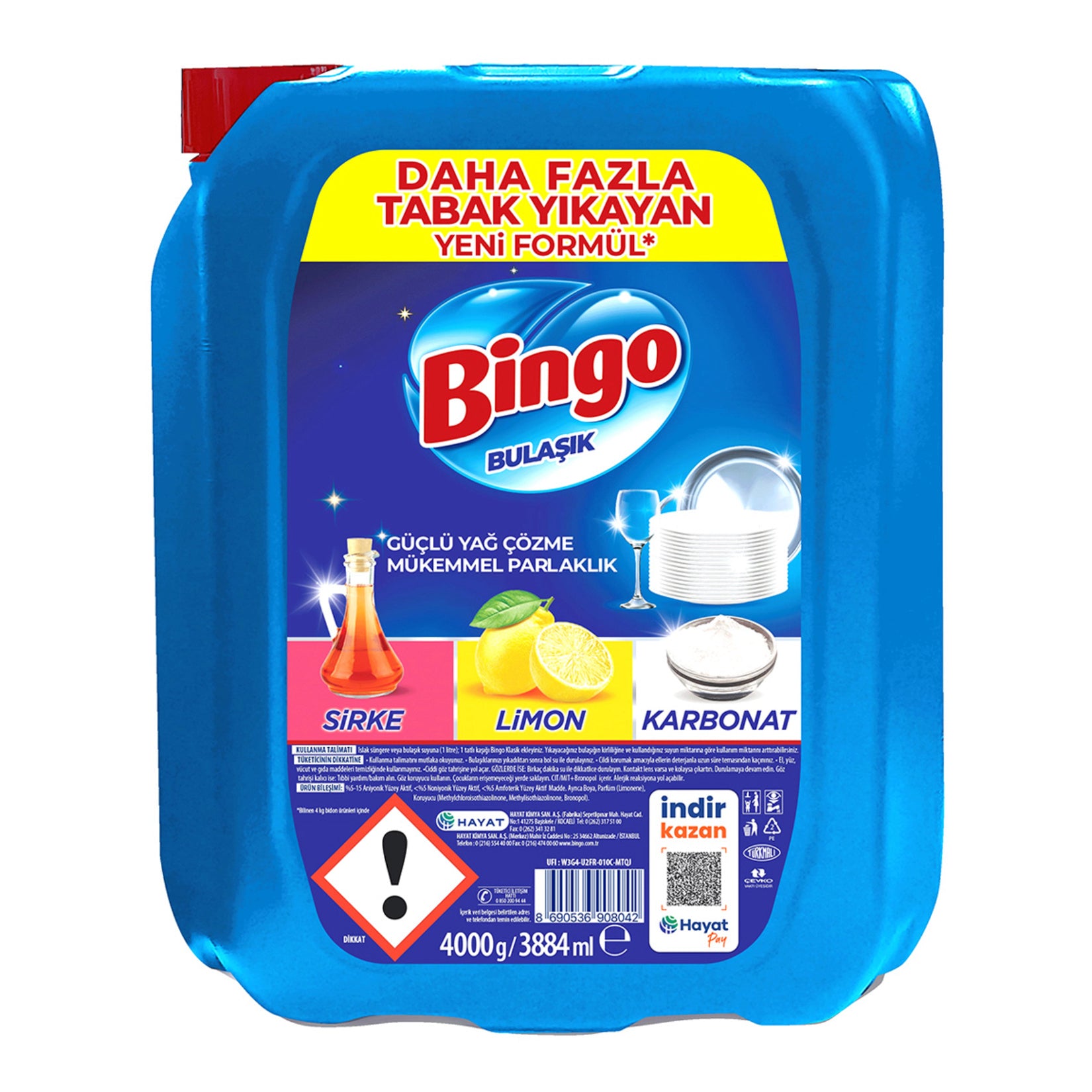 Bingo Bulaşık Deterjanı 4kg