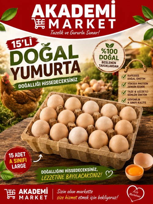 15 Li Doğal Yumurta