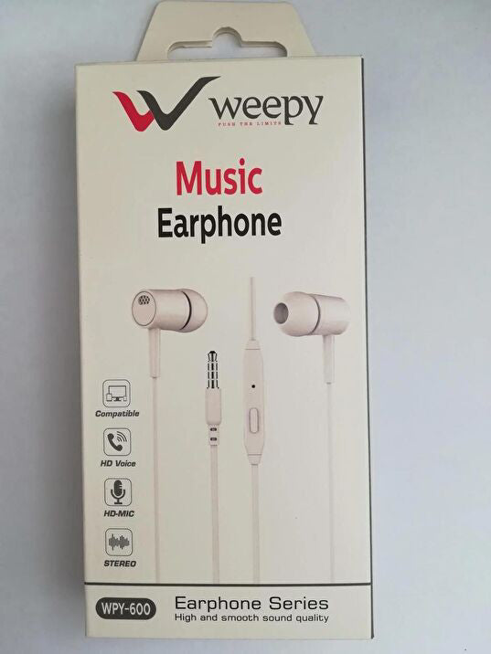 Weepy Music Earphone Jak Girişli Kulaklık
